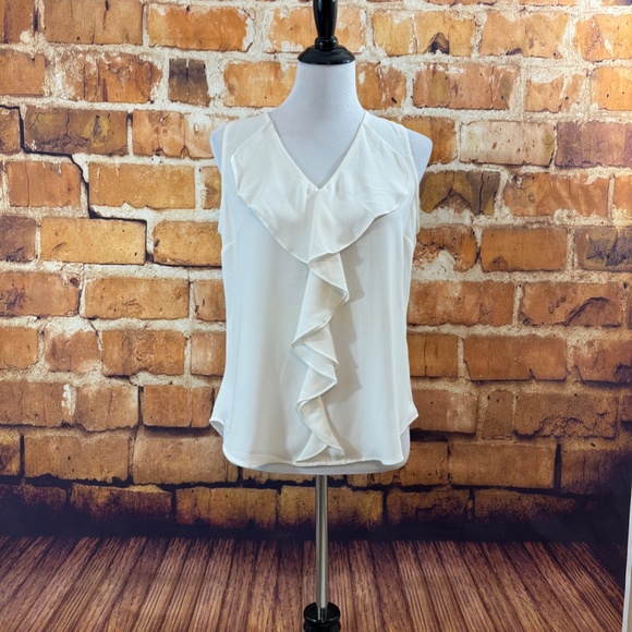 WHBM Ruffle Front Blouse - Picture 2 of 2